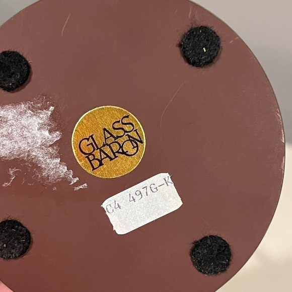 Vintage Rare Baron Glass Carousel Horse Blown Glass Figurine - Picture 8 of 10